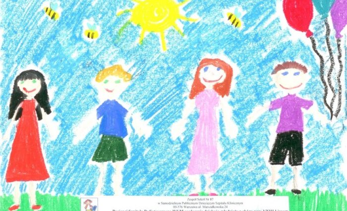 Na zdjęciu rysunek wykonany przez dzieci.