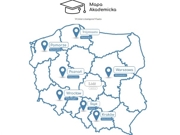 Na zdjęciu mapa uczelni.